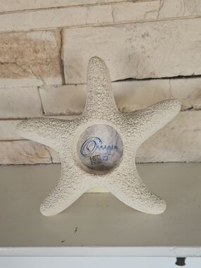 Oceania Cream Starfish Photo Frame Accent for 1.75" x 1.75" Photo